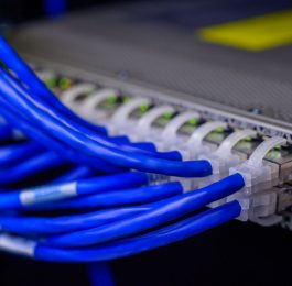 cables connected to ethernet ports